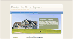 Desktop Screenshot of continentalcarpentry.com